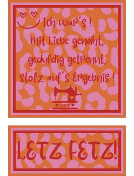 Bügelbild Sunset Sorbet Leo